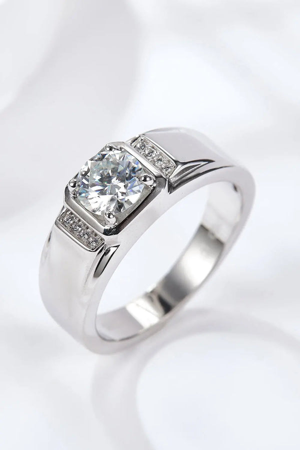 Lovcia From The Heart 1 Carat Moissanite Ring-Rings-Silver-7-Silver