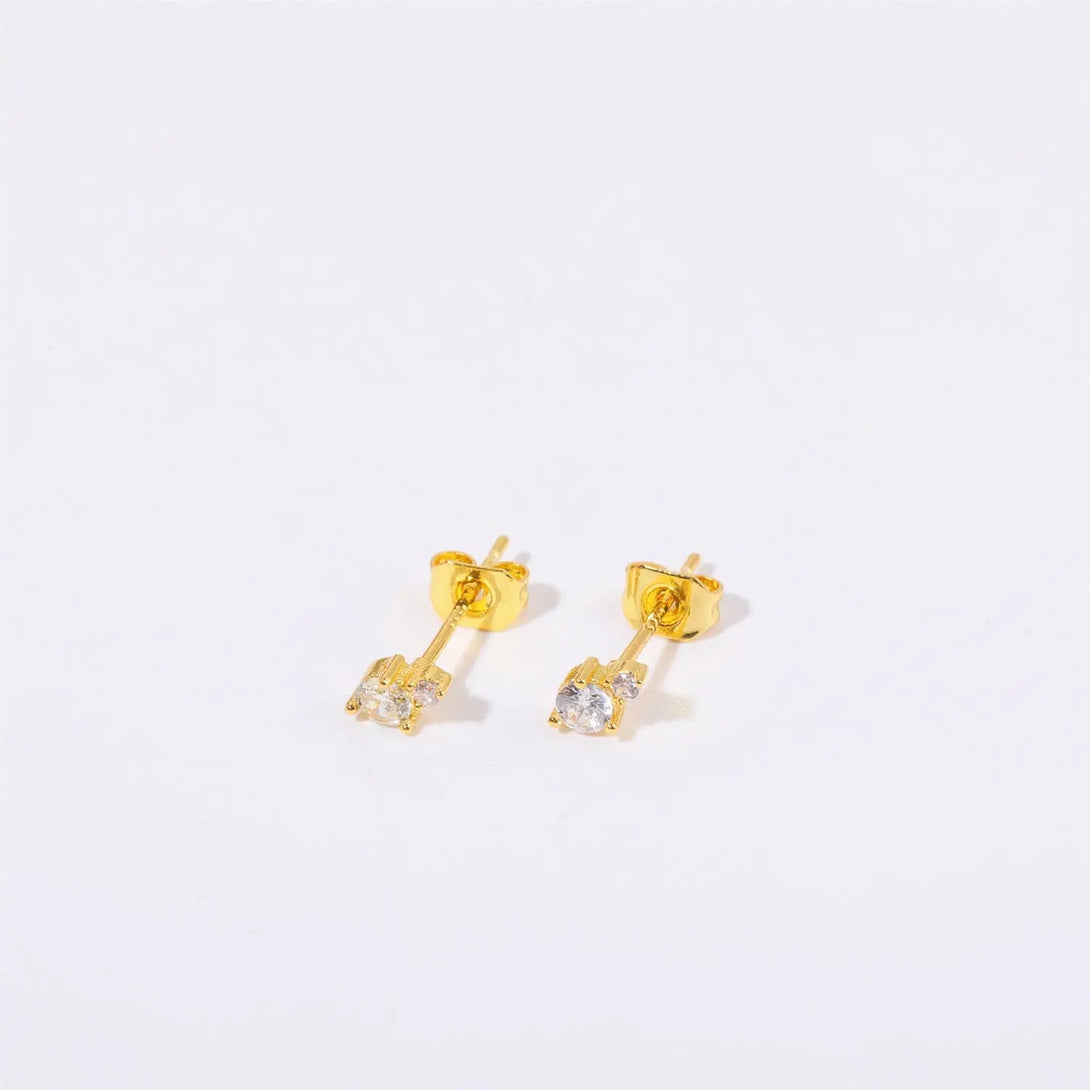 Lovcia Genuine Gold Electroplated Titanium Steel December Birthstone Earrings for Women-Earrings-April-April