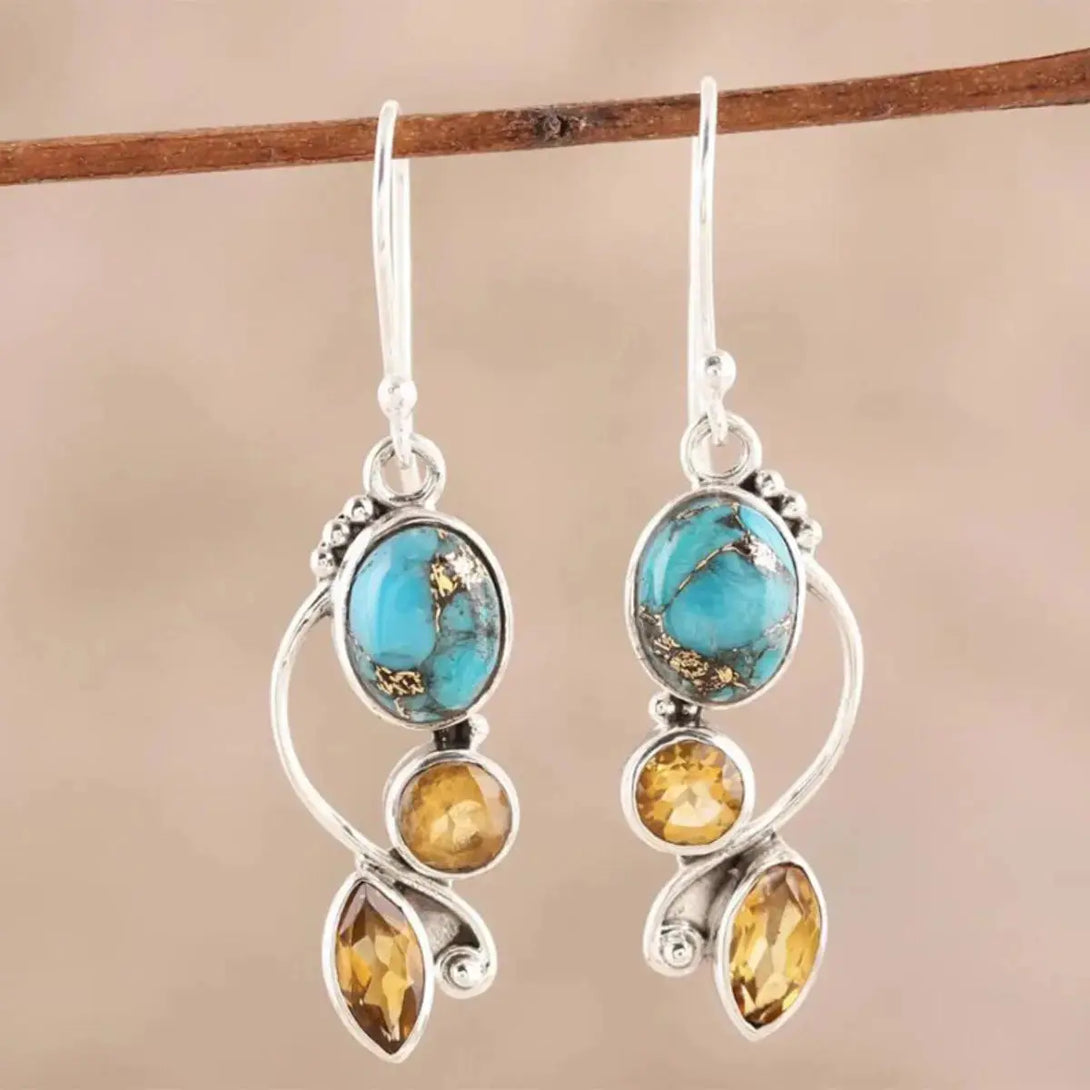 Lovcia Geometric Alloy Dangle earrings-Earrings-Silver-One Size-Silver