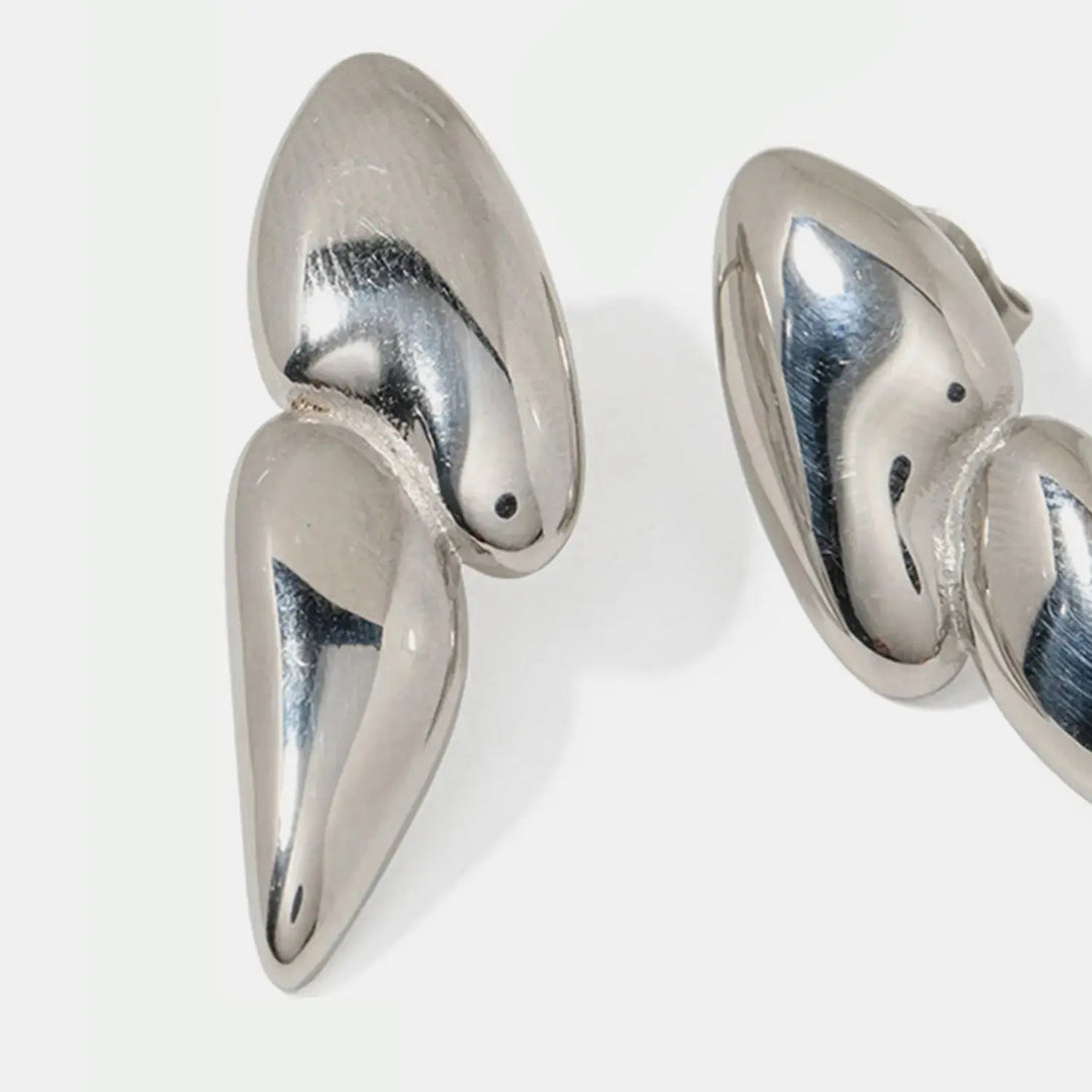 Lovcia Geometric Stainless Steel Earrings-Earrings-Gold-One Size-Gold