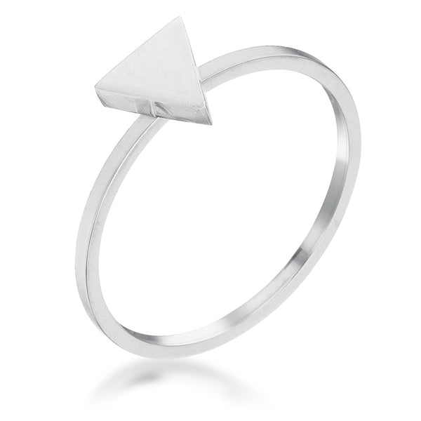 Lovcia Geometric Stainless Steel Stackable Triangle Ring-Rings-5-5