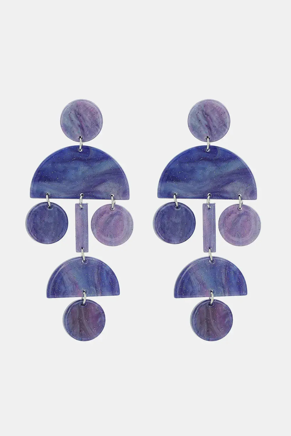 Lovcia Geometrical Shape Acrylic Dangle Earrings-Earrings-Light Indigo-One Size-Light Indigo