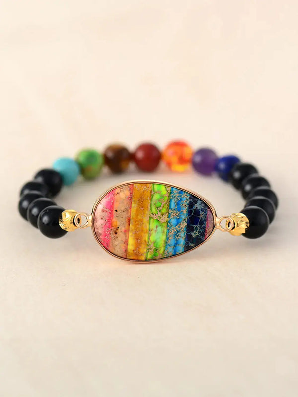 Lovcia Geometrical Shape Beaded Bracelet-Bracelets-Multicolor-One Size-Multicolor