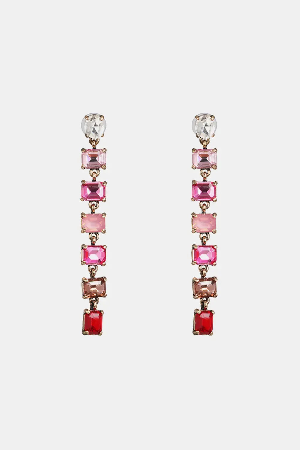 Lovcia Geometrical Shape Resin Dangle Earrings-Earrings-Carnation Pink-One Size-Carnation Pink