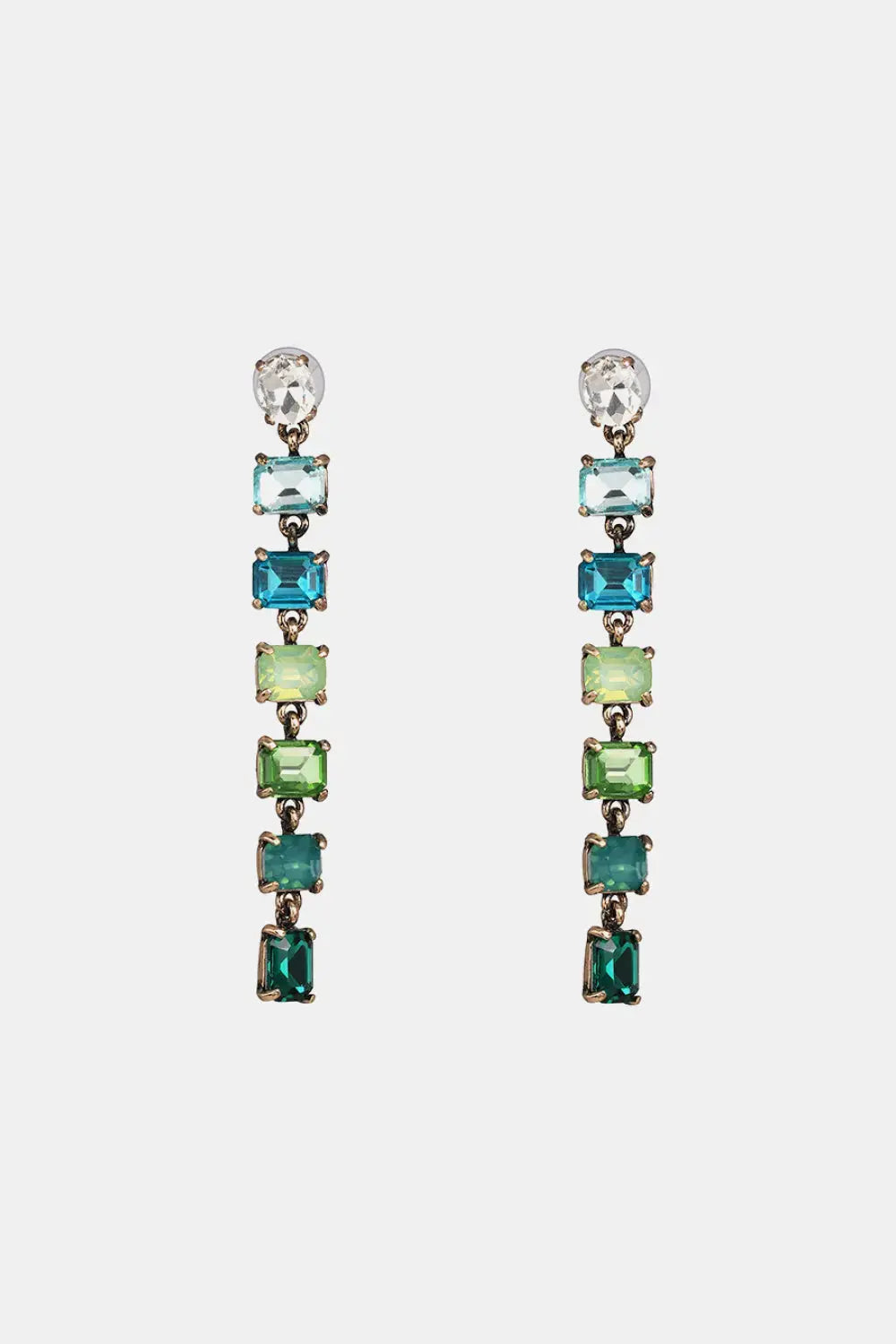 Lovcia Geometrical Shape Resin Dangle Earrings-Earrings-Mid Green-One Size-Mid Green