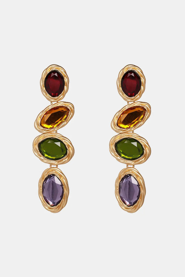 Lovcia Geometrical Shape Resin Dangle Earrings-Earrings-Multicolor-One Size-Multicolor