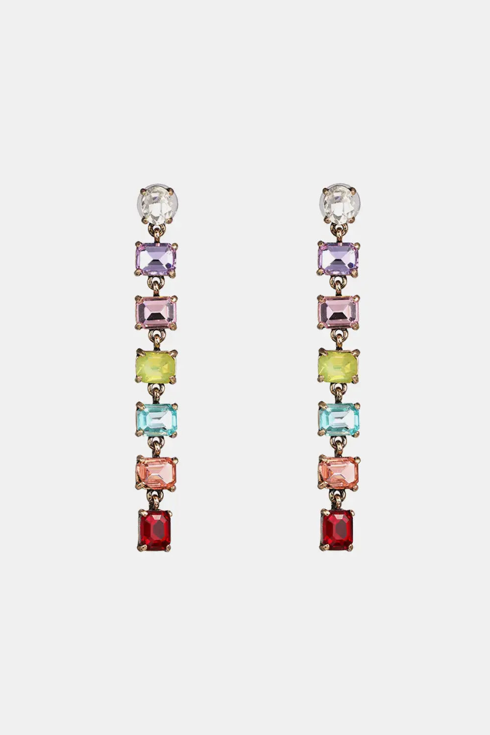 Lovcia Geometrical Shape Resin Dangle Earrings-Earrings-Multicolor-One Size-Multicolor