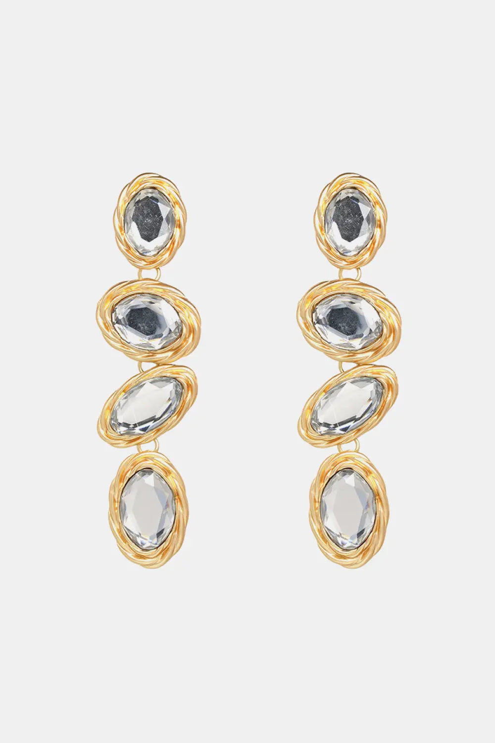 Lovcia Geometrical Shape Resin Dangle Earrings-Earrings-Transparent-One Size-Transparent