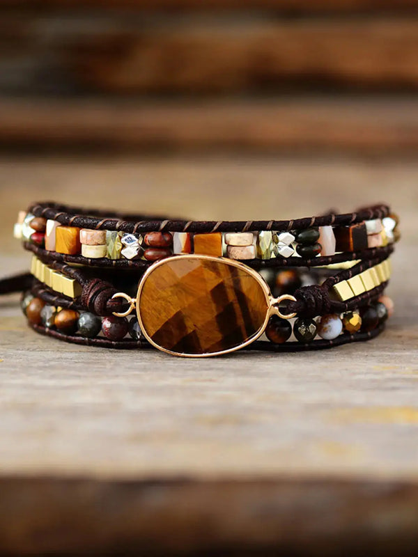 Lovcia Geometrical Shape Triple-Layer Bracelet-Bracelets-Style A-One Size-Style A