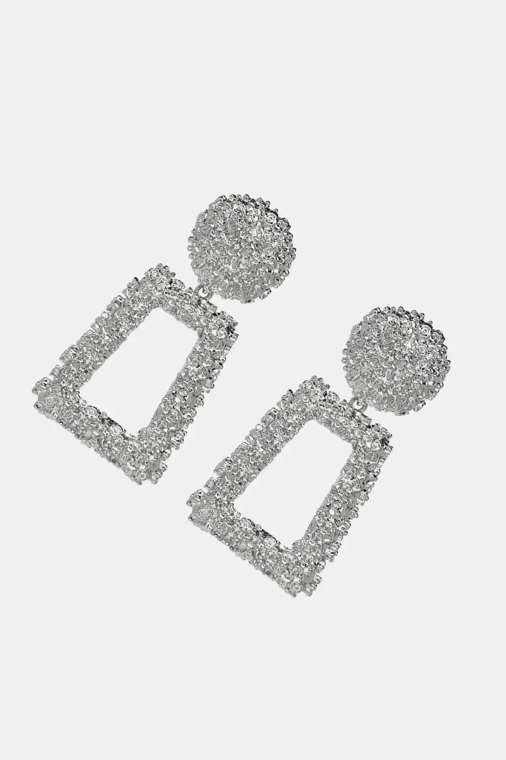 Lovcia Geometrical Shape Zinc Alloy Dangle Earrings-Earrings-Gold-One Size-Gold