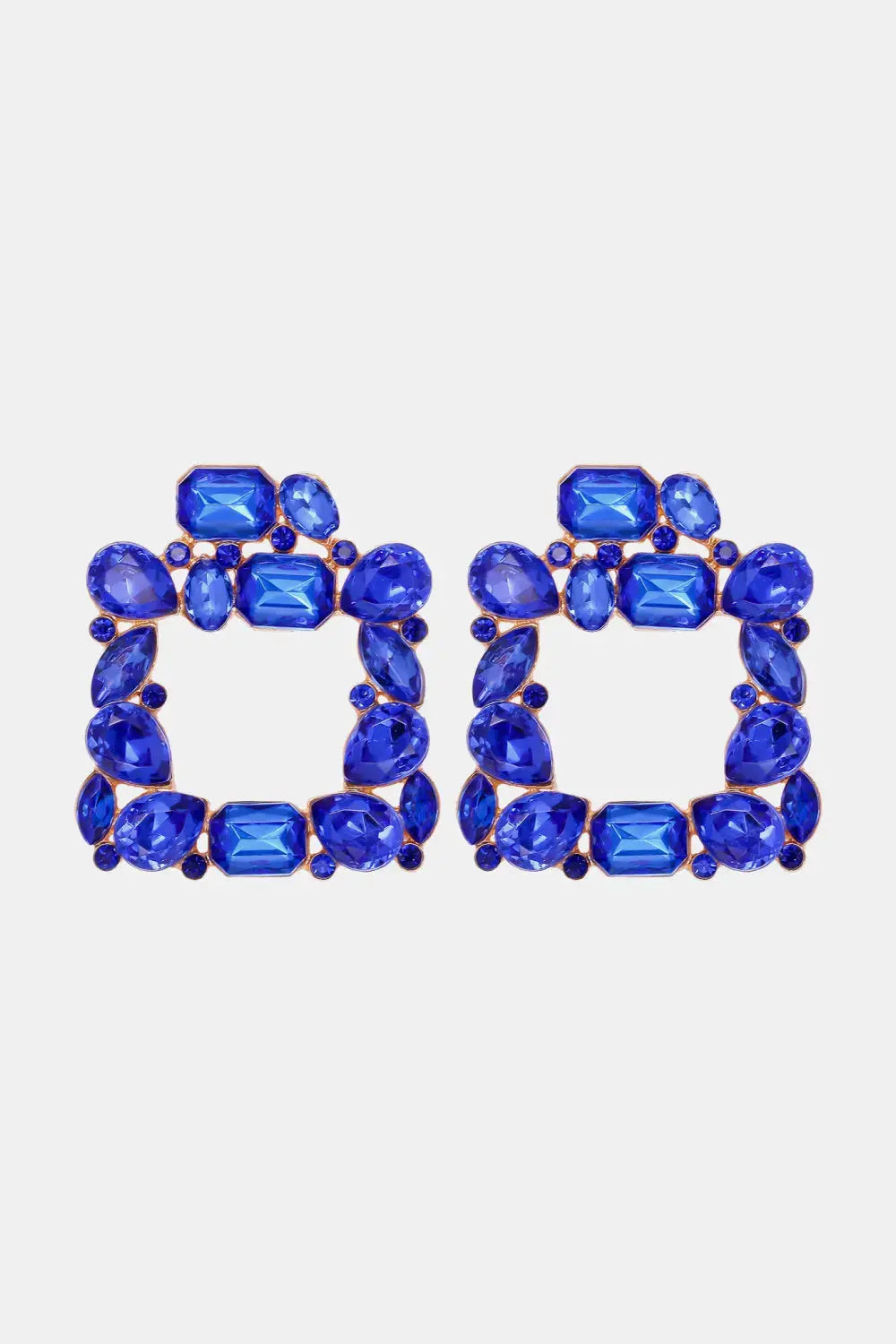 Lovcia Geometrical Shape Zinc Alloy Dangle Earrings-Earrings-Royal Blue-One Size-Royal Blue