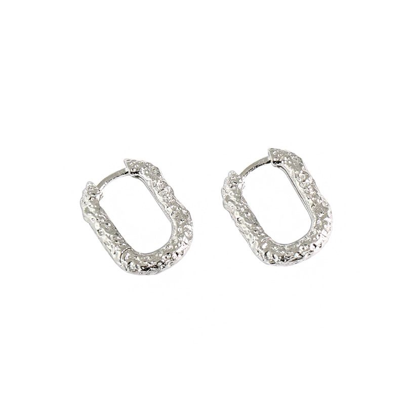 Lovcia Geometry Hollow Oval Hoop Earrings 6x10.6mm Gold-Earrings-Yellow Gold-Yellow Gold