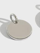 Lovcia Geometry Round 925 Sterling Silver DIY Pendant-Jewelry Making Kits-11mm-