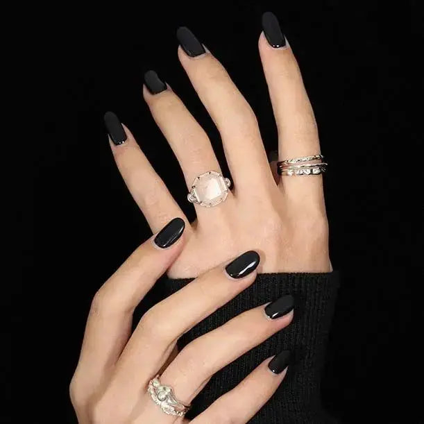 Lovcia Geometry Square Natural Crystal 925 Sterling Silver Adjustable Ring-Rings-Silver-Silver
