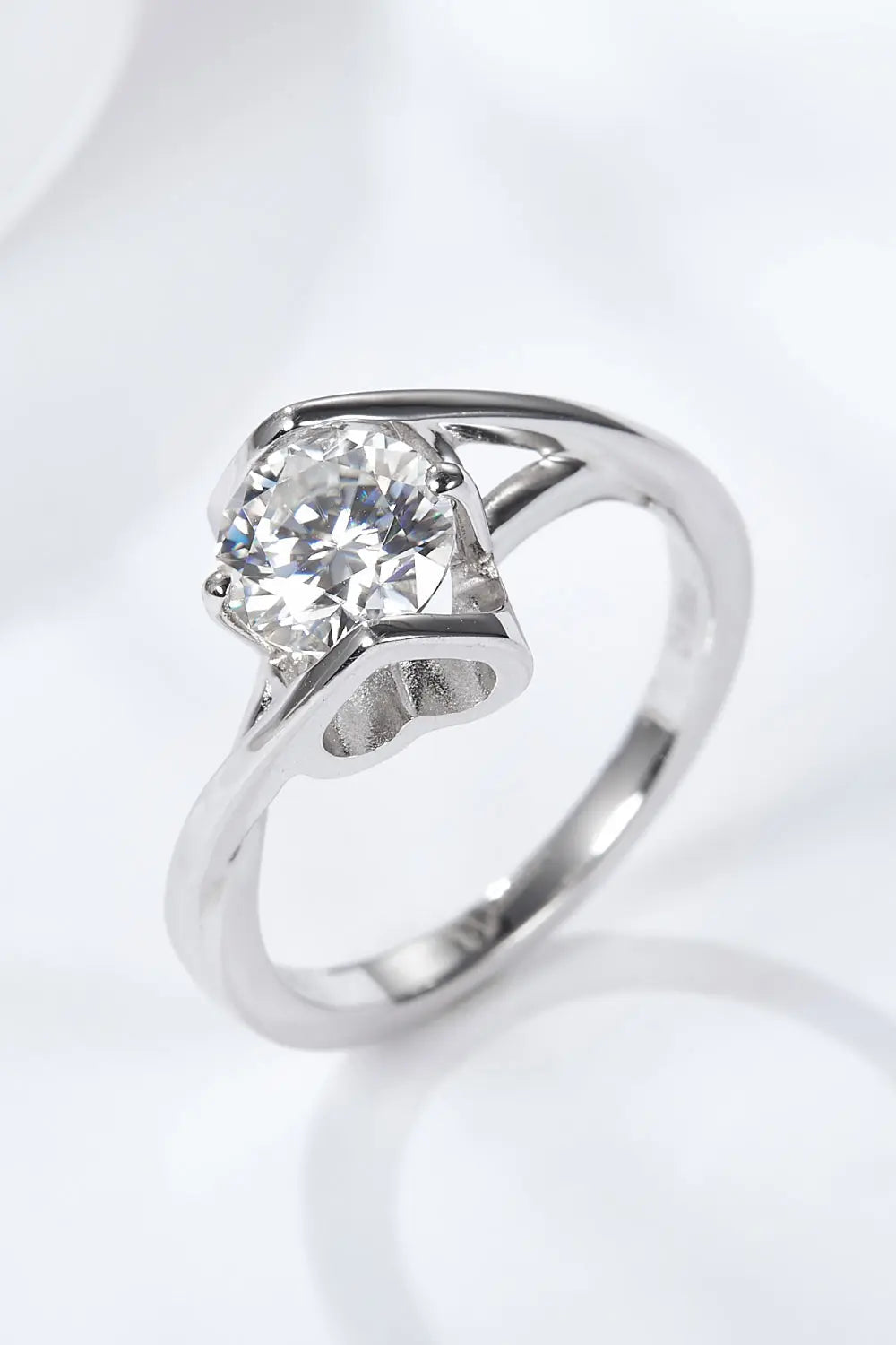 Lovcia Get What You Need 1 Carat Moissanite Ring-Rings-Silver-6-Silver