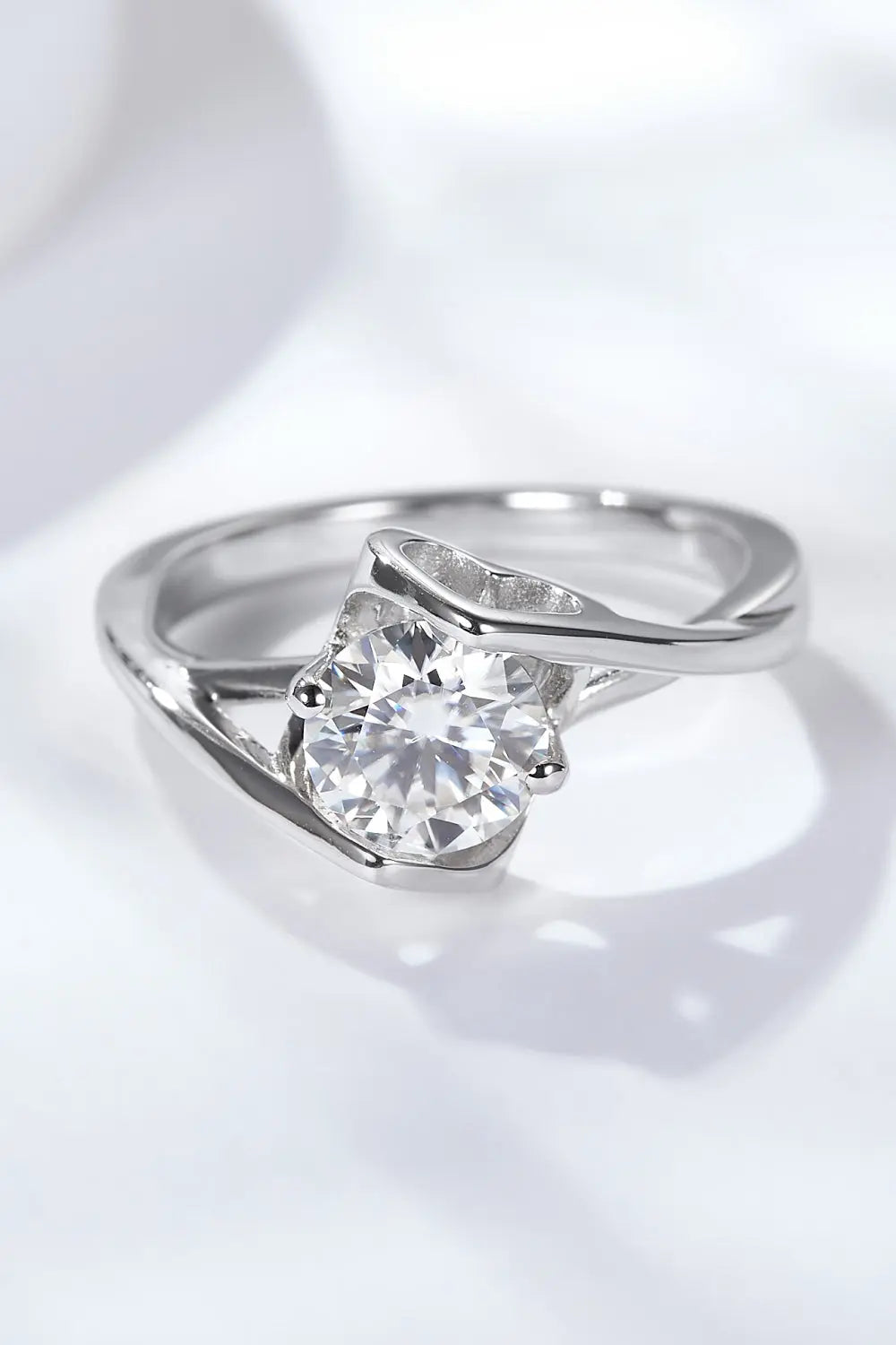 Lovcia Get What You Need 1 Carat Moissanite Ring-Rings-Silver-6-Silver