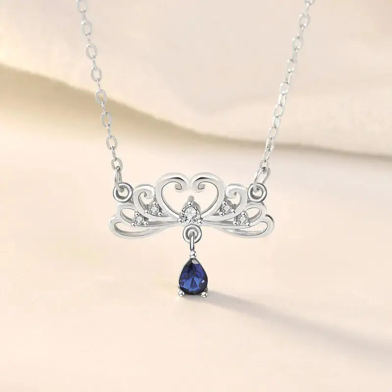 Lovcia Gift Princess and Her Knight CZ 925 Sterling Silver Promise Necklace-Necklaces-Knight Necklace-Knight Necklace