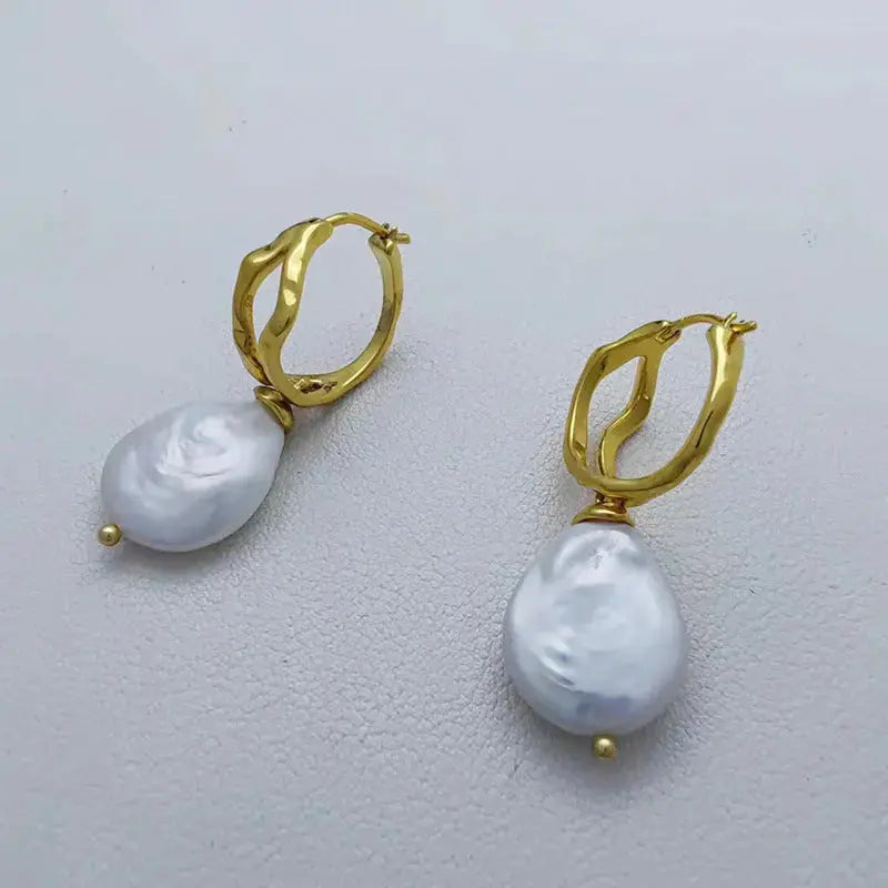 Lovcia Gilded Glamour Radiant Gold Rush Earrings with Long-Lasting Shine-Earrings-18K Gold Earrings-18K Gold Earrings
