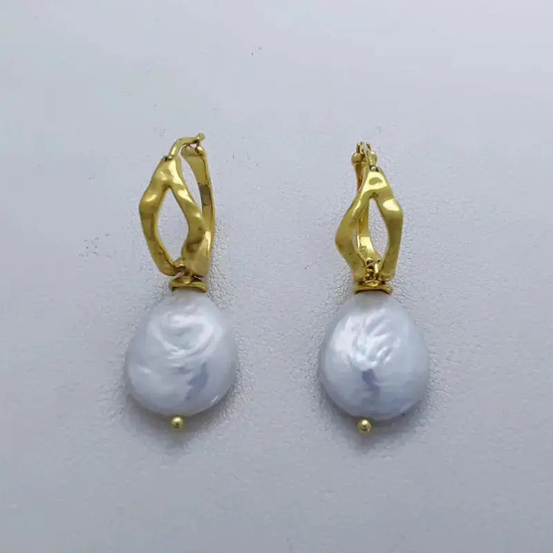 Lovcia Gilded Glamour Radiant Gold Rush Earrings with Long-Lasting Shine-Earrings-18K Gold Earrings-18K Gold Earrings