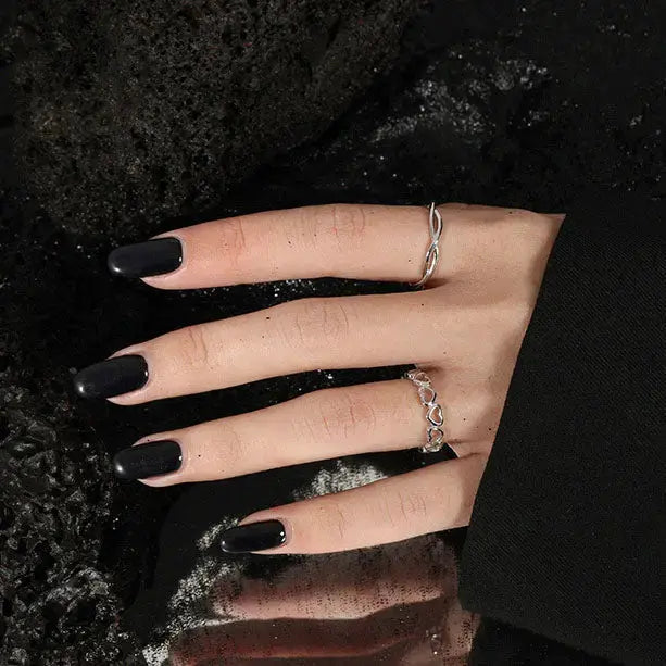 Lovcia Girl Hollow Hearts Hot 925 Sterling Silver Adjustable Ring-Rings-Rhodium-Rhodium