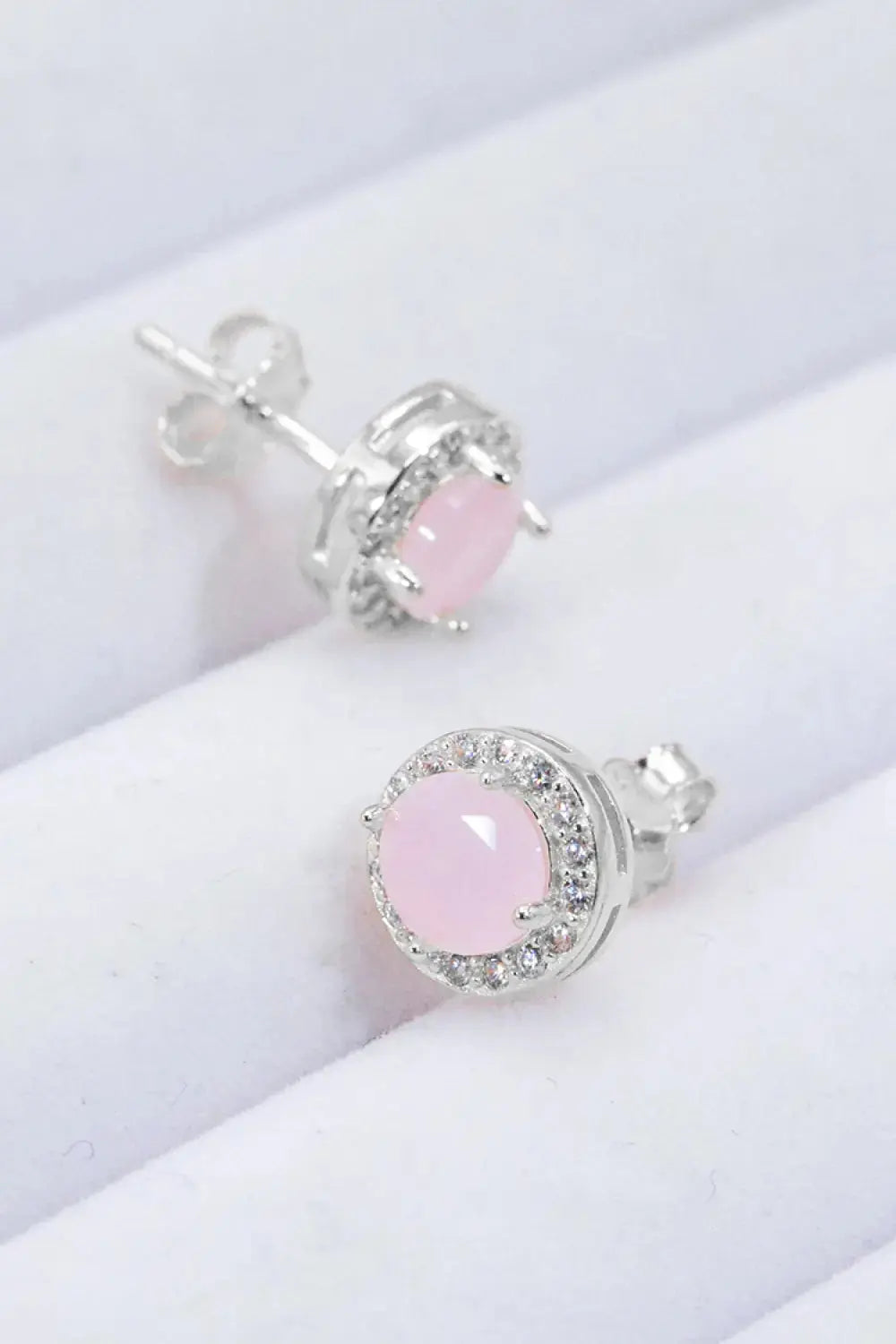 Lovcia Give It To You 925 Sterling Silver Quartz Earrings-Earrings-Rose Gold-One Size-Rose Gold