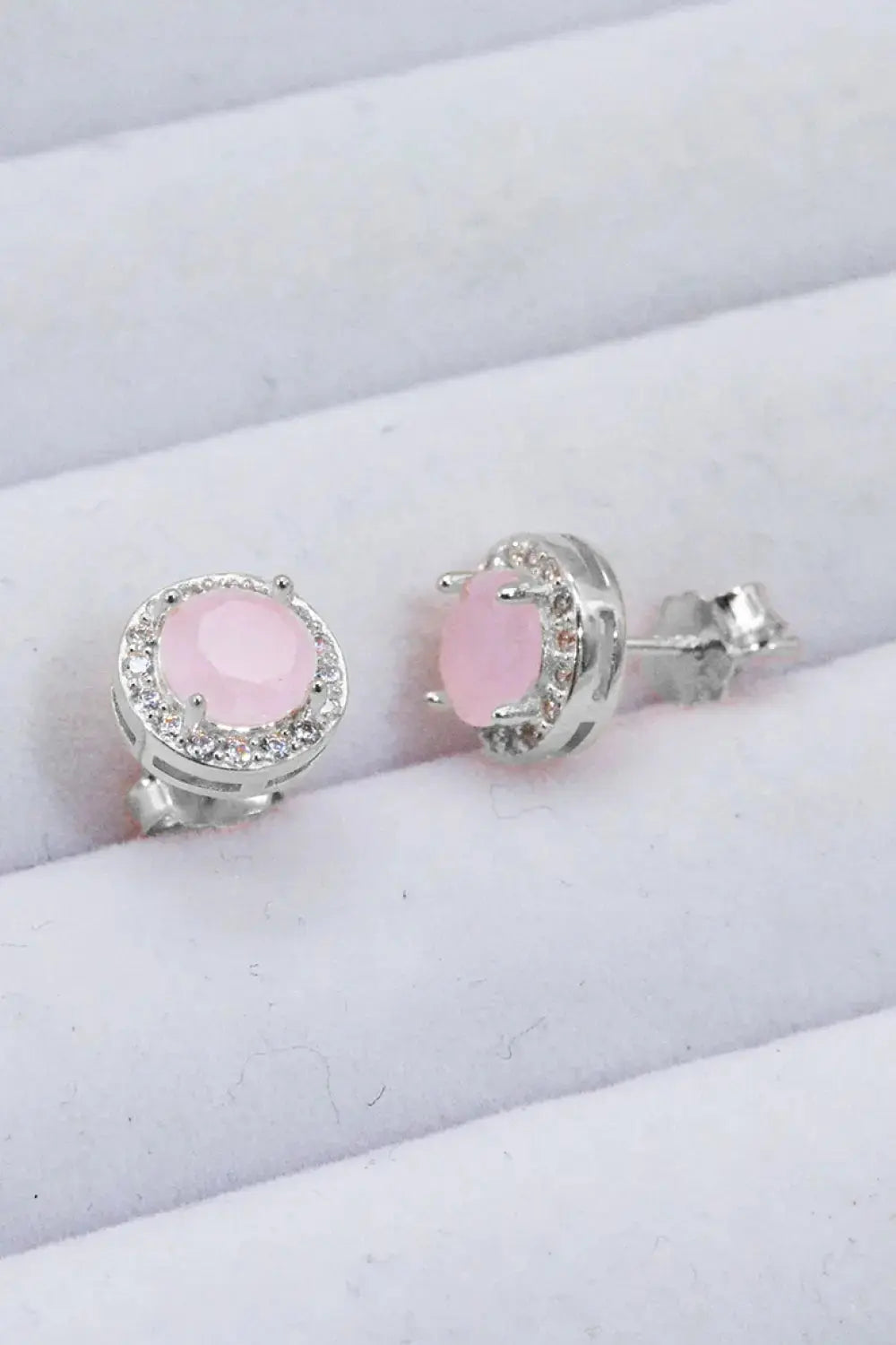 Lovcia Give It To You 925 Sterling Silver Quartz Earrings-Earrings-Rose Gold-One Size-Rose Gold