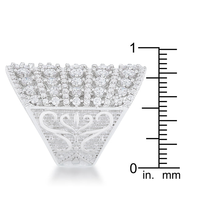 Lovcia Glamorous Charlyn 2.5ct Round Cut Rhodium Cocktail Ring-Rings-5-5