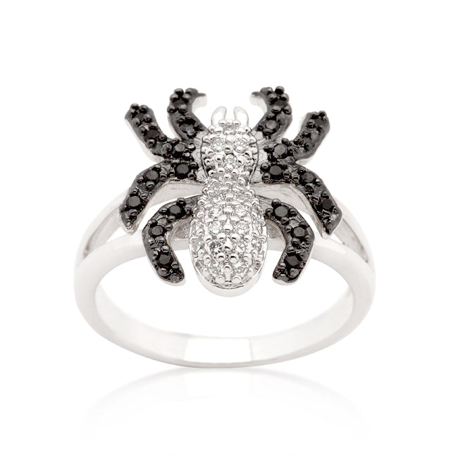 Lovcia Glamorous Cubic Zirconia Spider Statement Ring-Rings-5-5