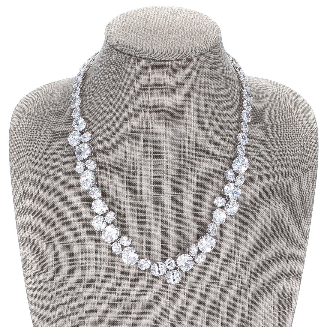 Lovcia Glamorous Oval Cut Cubic Zirconia Necklace-Necklaces-