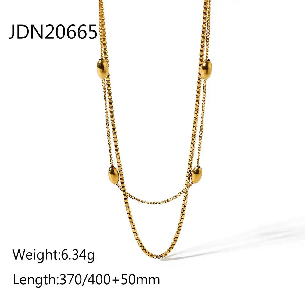 Lovcia Gleaming Gold Empress Necklace - Elegant Fashion Jewellery for Women-Necklaces-Gold-Gold