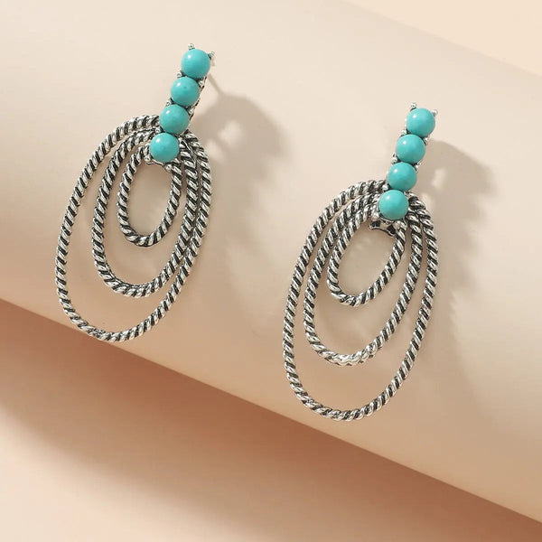 Lovcia Global Breeze Ethereal Turquoise Dragonfly Earrings-Earrings-Green-Green