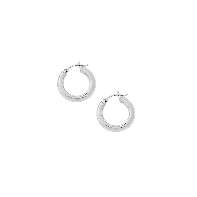Lovcia Gold 4mm Hoop Earrings 18 And 22mm Huggie 925-Earrings-Yellow Gold 22Mm-Yellow Gold 22Mm