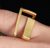 Lovcia Gold 925 Sterling Silver Adjustable Open Size Ring-Rings-Yellow Gold-Yellow Gold