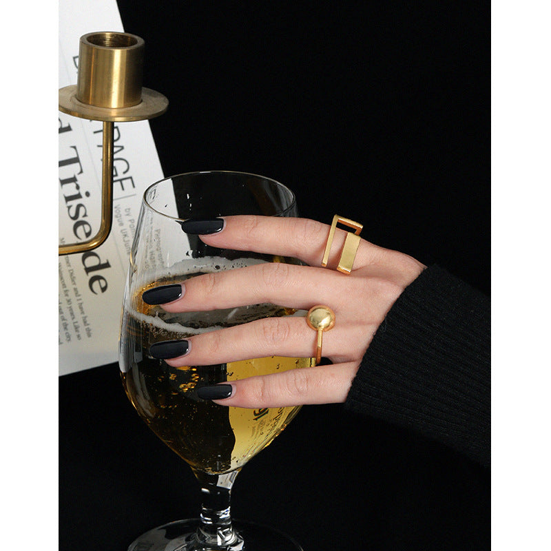 Lovcia Gold 925 Sterling Silver Adjustable Open Size Ring-Rings-Yellow Gold-Yellow Gold