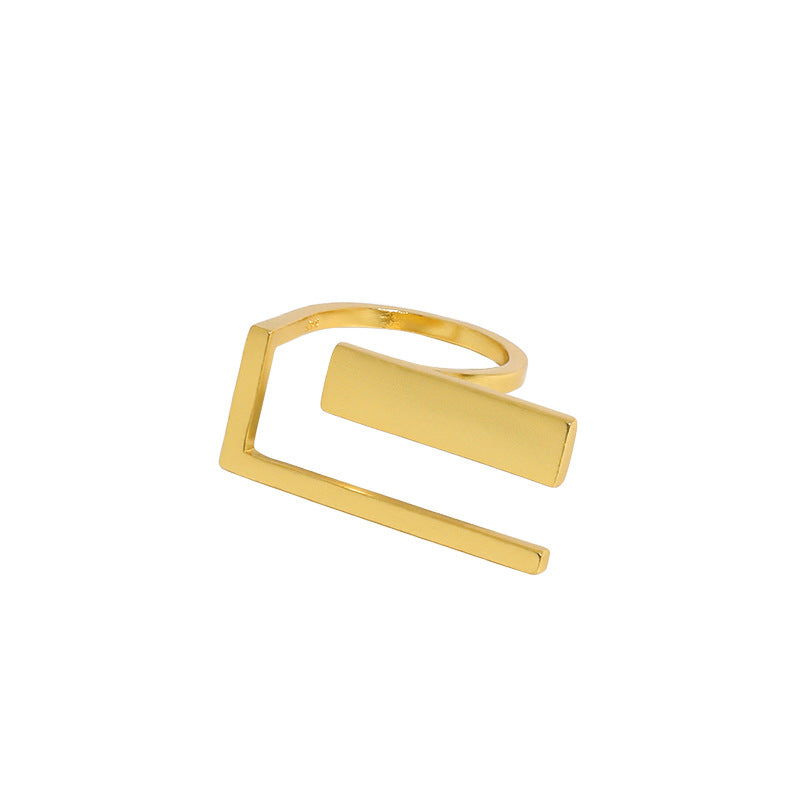 Lovcia Gold 925 Sterling Silver Adjustable Open Size Ring-Rings-Yellow Gold-Yellow Gold