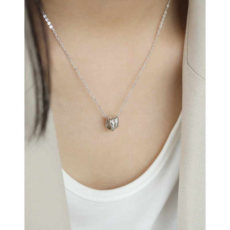 Lovcia Gold 925 Sterling Silver Conch Pendant Necklace-Necklaces-Yellow Gold-Yellow Gold