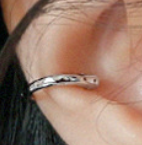Lovcia Gold 9.5mm Irregular Face 925 Sterling Silver Earring-Earrings-Silver (Single)-Silver (Single)