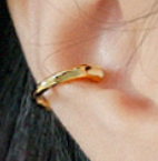Lovcia Gold 9.5mm Irregular Face 925 Sterling Silver Earring-Earrings-Yellow Gold (Single)-Yellow Gold (Single)