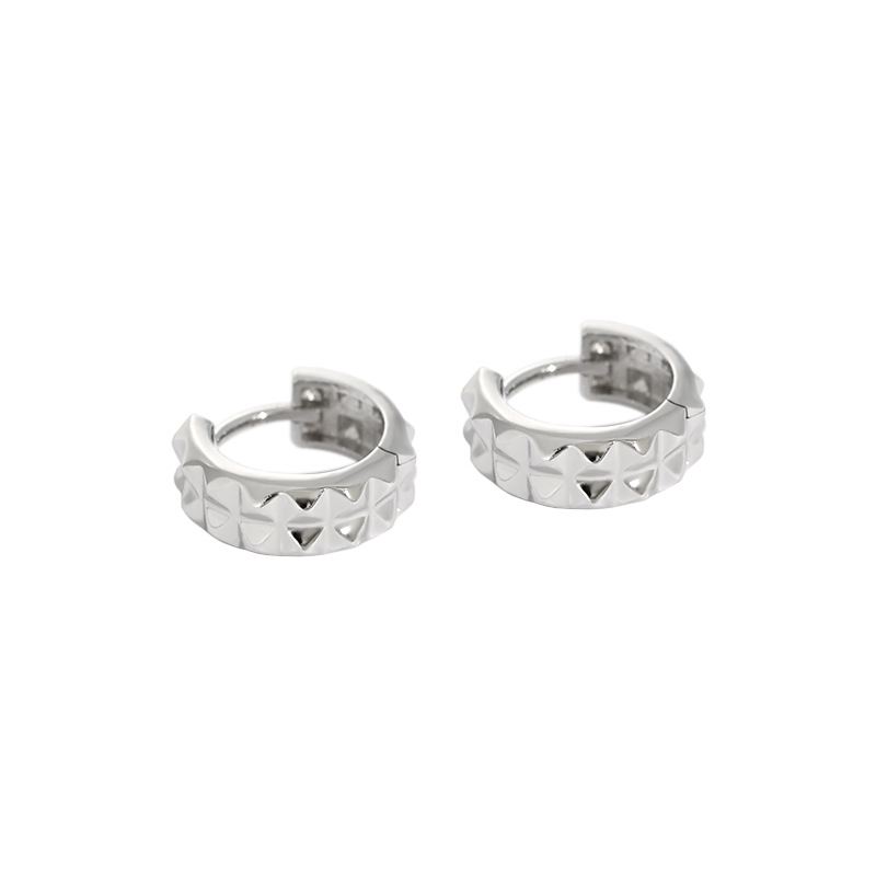 Lovcia Gold Circle 925 Sterling Silver Huggie Hoop Earrings-Earrings-Yellow Gold-Yellow Gold