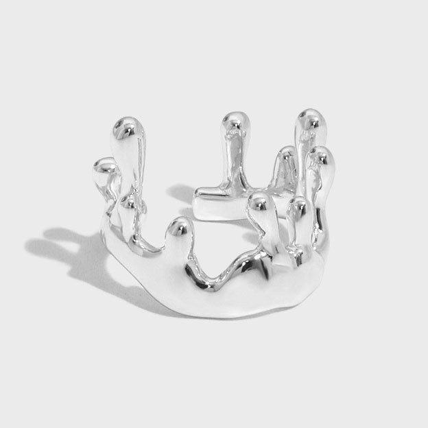Lovcia Gold Crown Ring 925 Sterling Silver Adjustable-Rings-Yellow Gold-Yellow Gold
