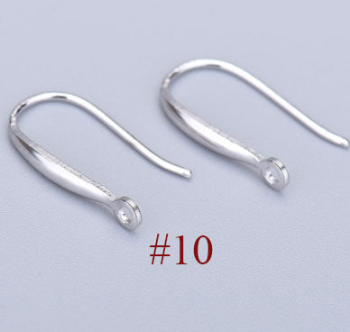 Lovcia Gold Earring Hoops DIY Settings Kit Heart Charms-Jewelry Making Kits-#10 & Yellow Gold-#10 & Yellow Gold