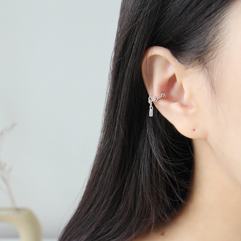 Lovcia Gold Four Leaf Clover Waterdrop Earring 9mm 925-Earrings-Yellow Gold (Single)-