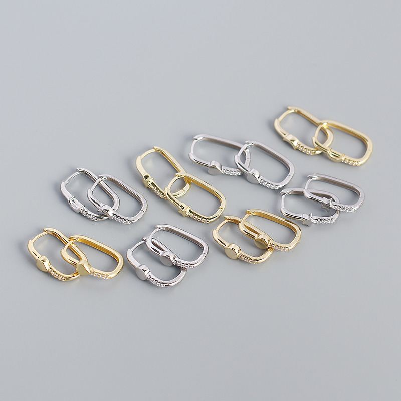 Lovcia Gold Hoop Earrings Heart CZ Crescent Moon 925-Earrings-Yellow Gold & Moon-Yellow Gold & Moon