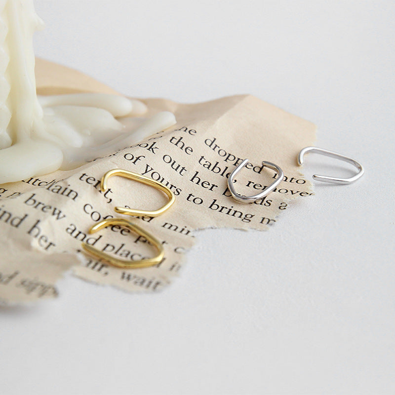 Lovcia Gold Plated 14x10mm 925 Silver Non Pierced Earrings-Earrings-Yellow Gold-Yellow Gold