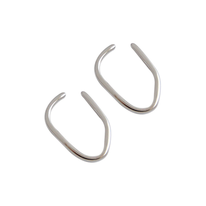 Lovcia Gold Plated 14x10mm 925 Silver Non Pierced Earrings-Earrings-Yellow Gold-Yellow Gold