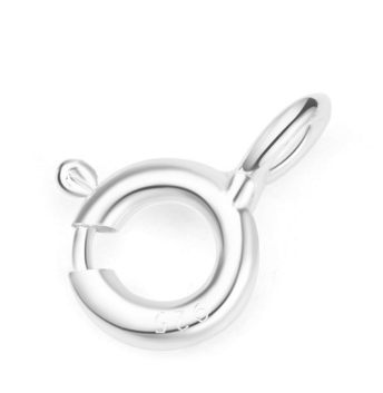 Lovcia Gold Plated 5mm 925 Sterling Silver Clasp Toggle-Jewelry Making Kits-No Plating-5mm & 1mm-No Plating