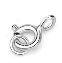 Lovcia Gold Plated 5mm 925 Sterling Silver Clasp Toggle-Jewelry Making Kits-Rhodium-5mm & 1.2mm-Rhodium