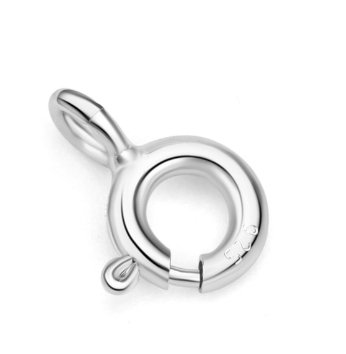 Lovcia Gold Plated 5mm 925 Sterling Silver Clasp Toggle-Jewelry Making Kits-Rhodium-5mm & 1mm-Rhodium