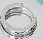 Lovcia Gold Plated 925 Circle Huggie Hoop Earrings 5mm-Earrings-Silver-10 Mm-Silver