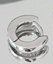 Lovcia Gold Plated 925 Circle Huggie Hoop Earrings 5mm-Earrings-Silver-5 Mm-Silver